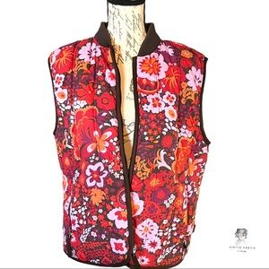 Patagonia Women’s Floral Puffer Vest Size M/L